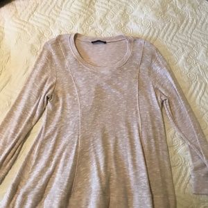 Nally and Millie Pink Ruffled Bottom Sweater Size ML